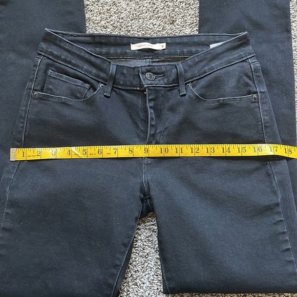 Women’s Levi’s Mid Rise Skinny Jeans Black Size 6 - Picture 10 of 15